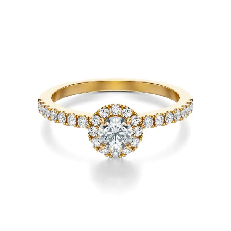 Pierścionek zaręczynowy z diamentami